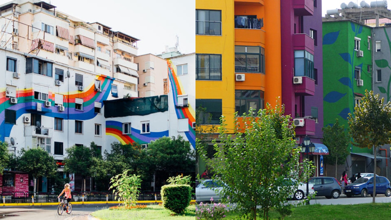 Tirana: Mesto s pochmúrnou históriou dnes hýri farbami