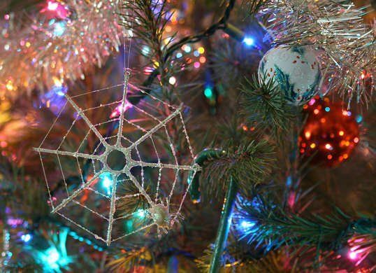 vianočné tradície - pavučina