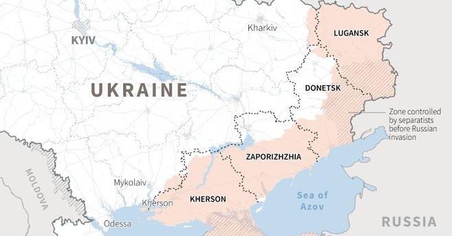 Rusko začína anexiu štyroch ukrajinských provincií!?