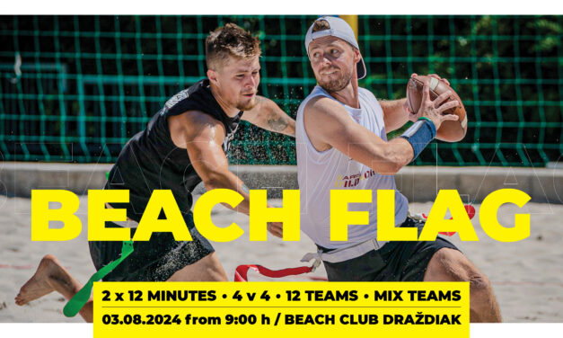 BEACH FLAG je späť! Deň plný športu, zábavy a flag futbalu už túto sobotu na Draždiaku.